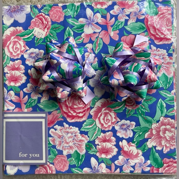 Vintage Large Lot of Wrapping Paper Gift Wrap & Bows Stephen Lawrence Co. NEW - Picture 3 of 6